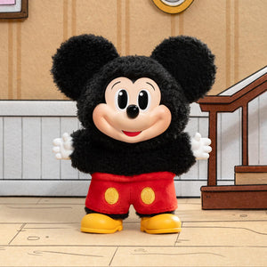 Cute Mickey Family keychain figure made of PVC, 14-15cm, ideal for collectors and fans of POP MART series.