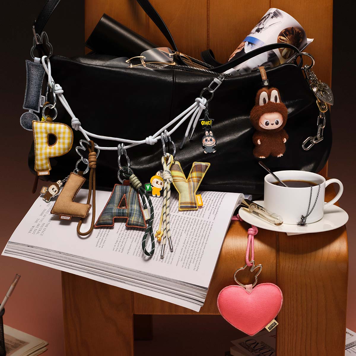 THE MONSTERS LABUBU Pin for Love Series- Letter Pendant Blind Box (N-Z)