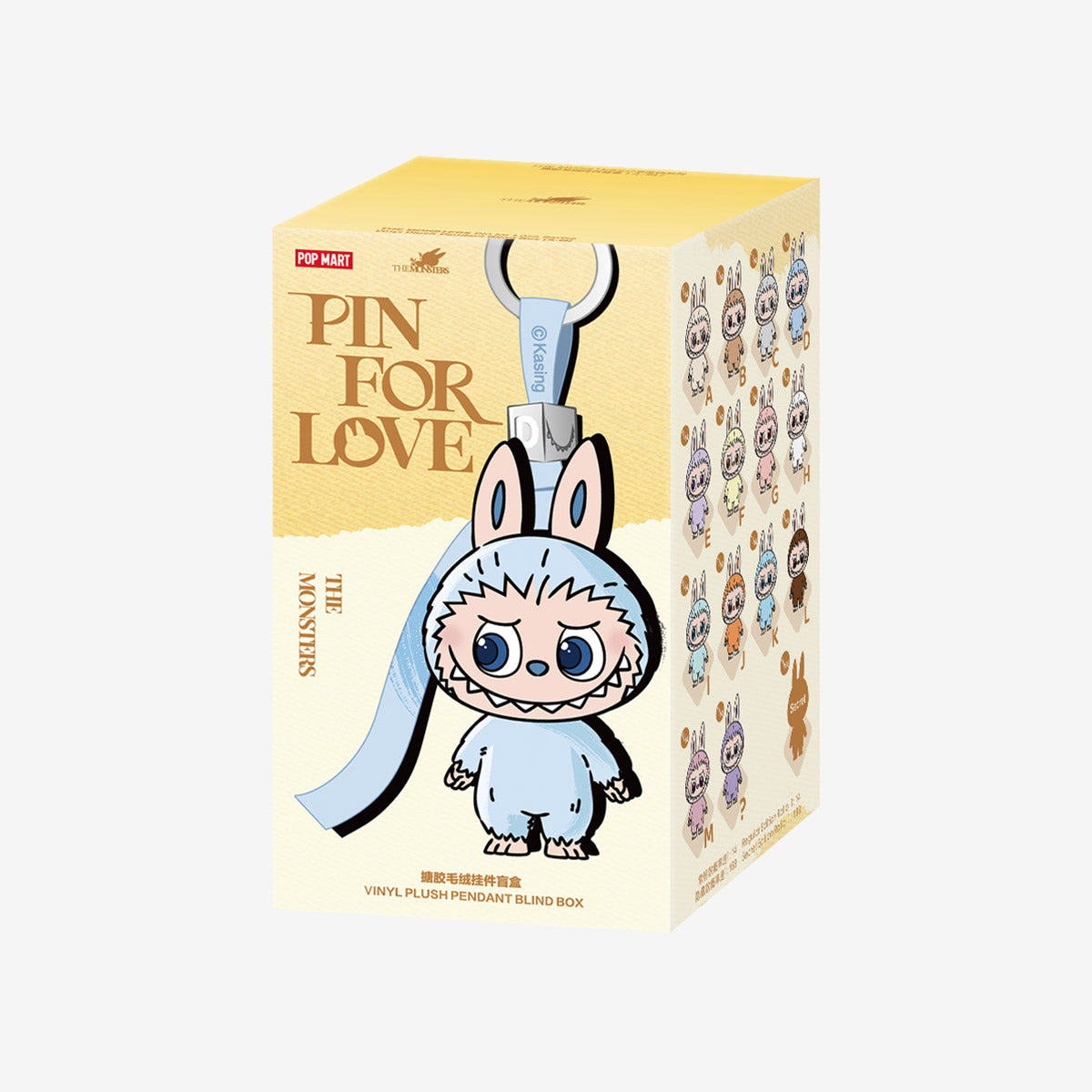 THE MONSTER LABUBU PIN FOR LOVE SERIES - Vinyl Plush Pendant blind box (A-M)