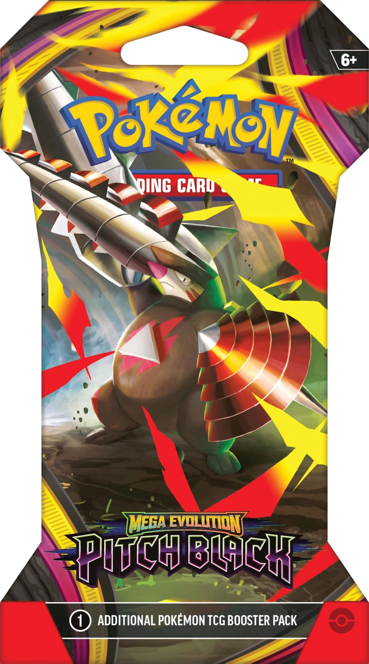 Pokémon TCG: Mega Evolution-Pitch Black Sleeved Booster Pack (10 Cards)
