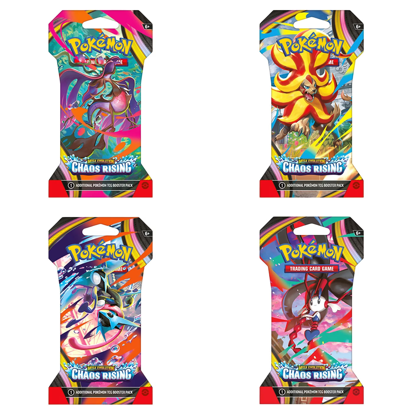 Pokémon TCG: Mega Evolution-Chaos Rising Sleeved Booster Pack (10 Cards)