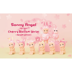 Sonny Angel Cherry Blossom Series Hanami Edition mini figures with assorted designs in pastel colors.