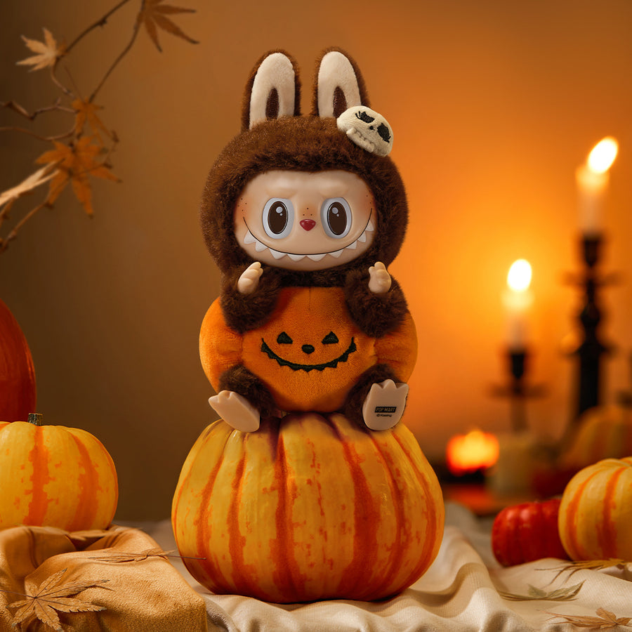 [Pre-order] POP MART The Monsters LABUBU Happy Halloween Party Series - Sitting Pumpkin Vinyl Plush Pendant