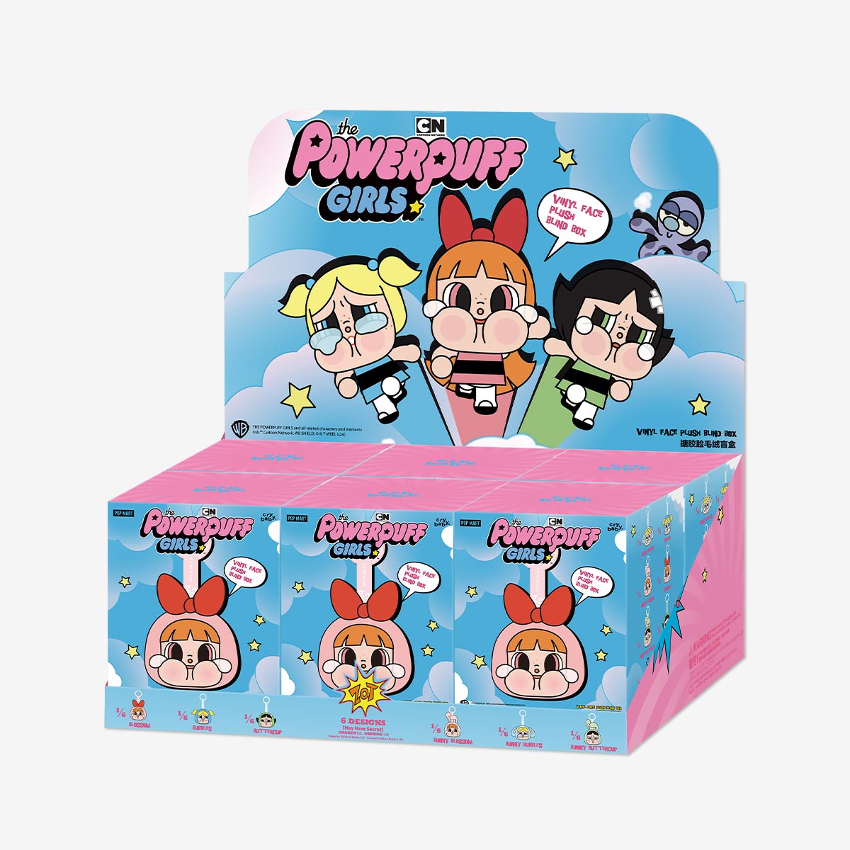 ぬいぐるみ Pop mart Powerpuff Girls Cry baby POP NOW:CRYBABY × Powerpuff Girls Series-Vinyl Face Plush