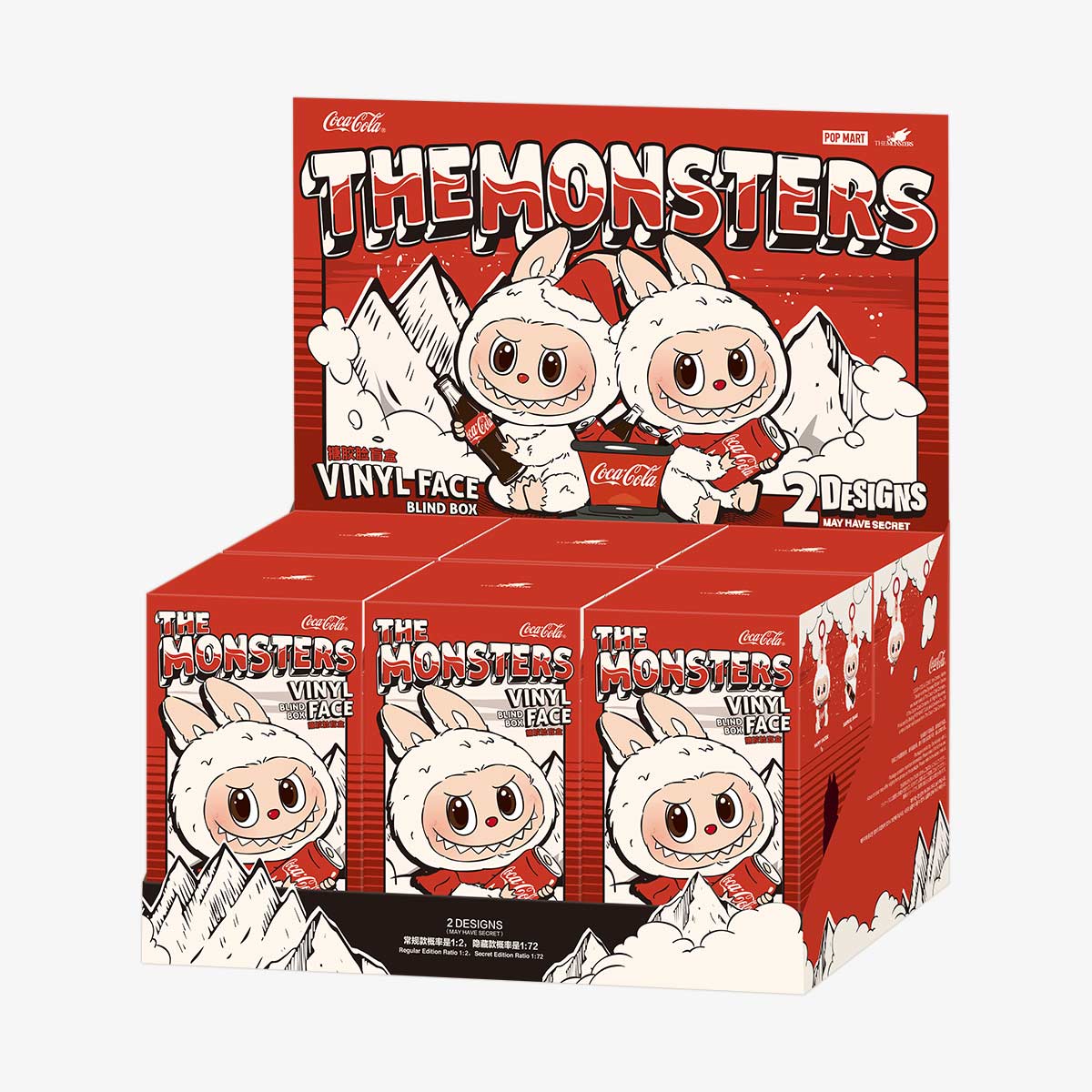 Coca-Cola THE MONSTERS VINYL FACE 3個セット POP MART The Monsters COCA-COLA Series-Vinyl Face Blind Box