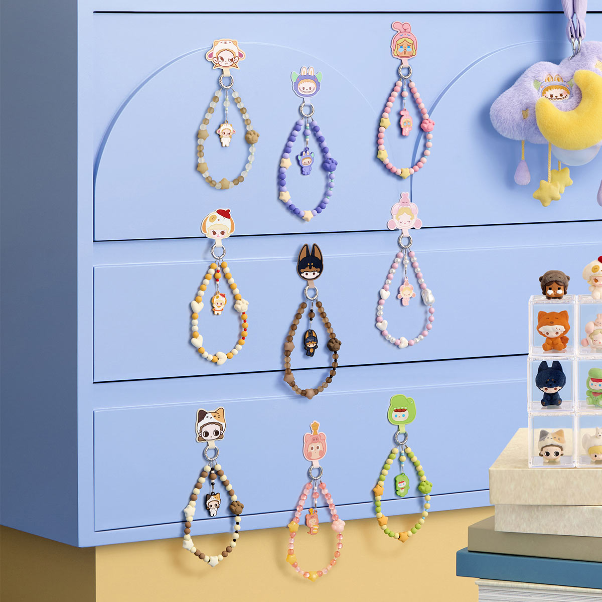 POP BEAN Pajama Party mobile phone chain