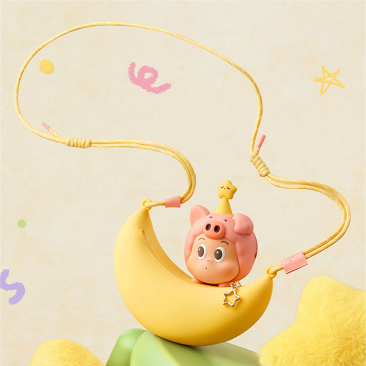 POP BEAN Pajama Party Twinkle silicone crossbody bag