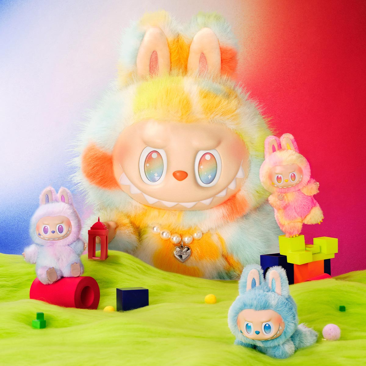 LABUBU – Rock The Universe V3 – 40CM Pop Mart Labubu The Monsters Big into Energy Series Rock The