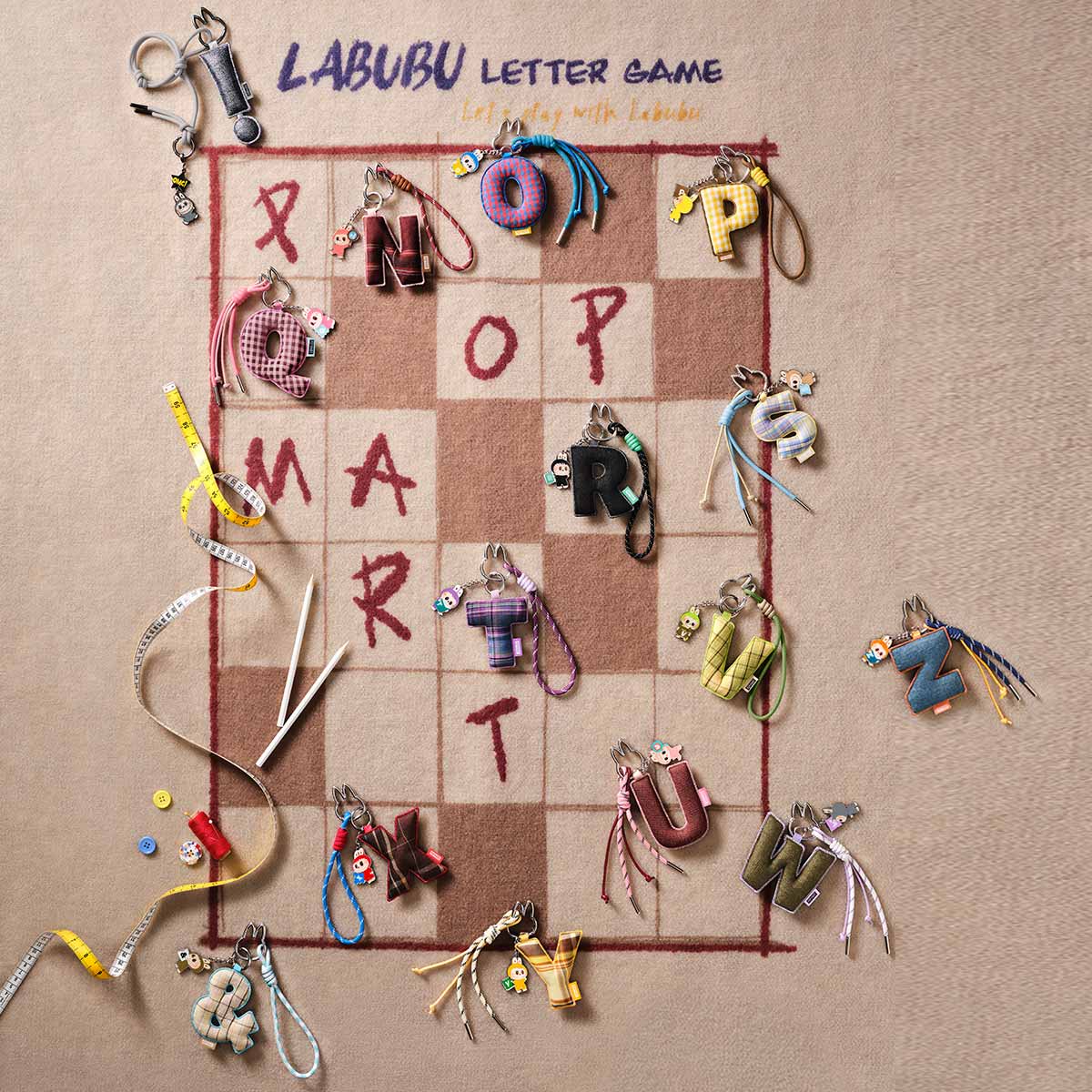 【正規品・未開封】Labubu PIN FOR LOVE （N-Z）2箱 THE MONSTERS LABUBU Pin for Love Series- Letter Pendant
