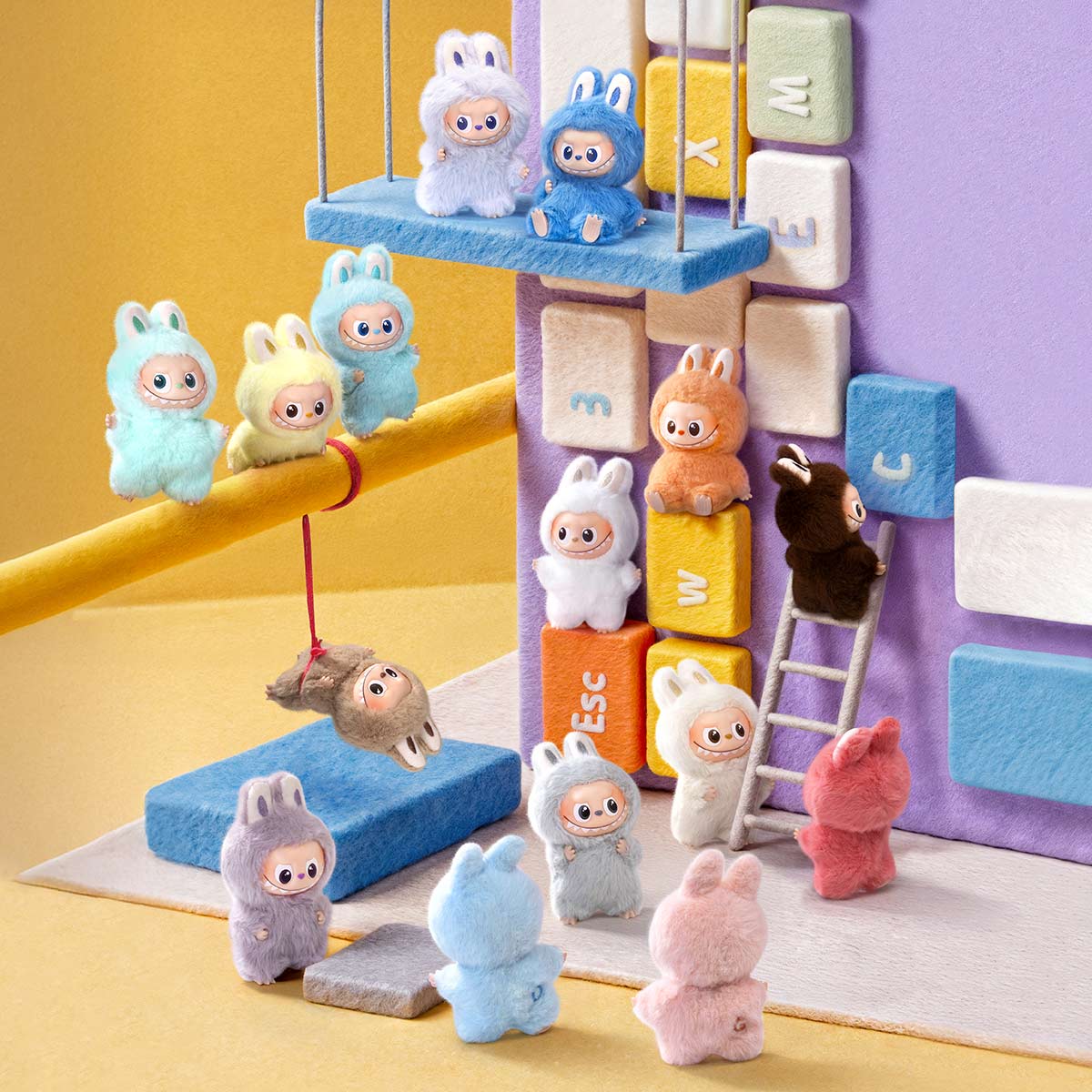 THE MONSTER LABUBU PIN FOR LOVE SERIES - Vinyl Plush Pendant blind