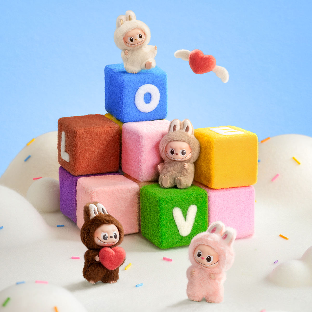 THE MONSTER LABUBU PIN FOR LOVE SERIES - Vinyl Plush Pendant blind