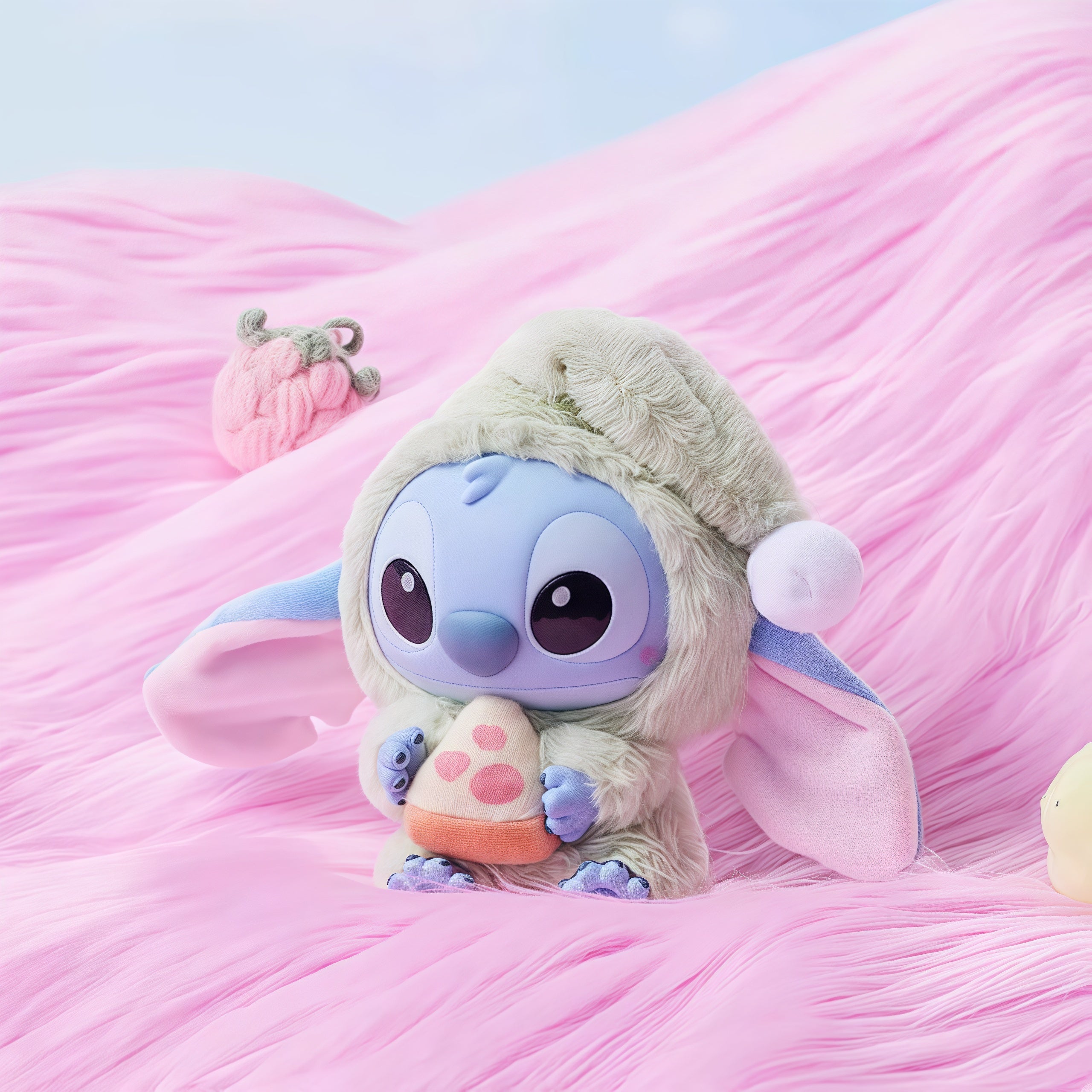 MINISO Disney Stitch Eat Something Before Sleep Series-Vinyl Plush Pendant Blind Box