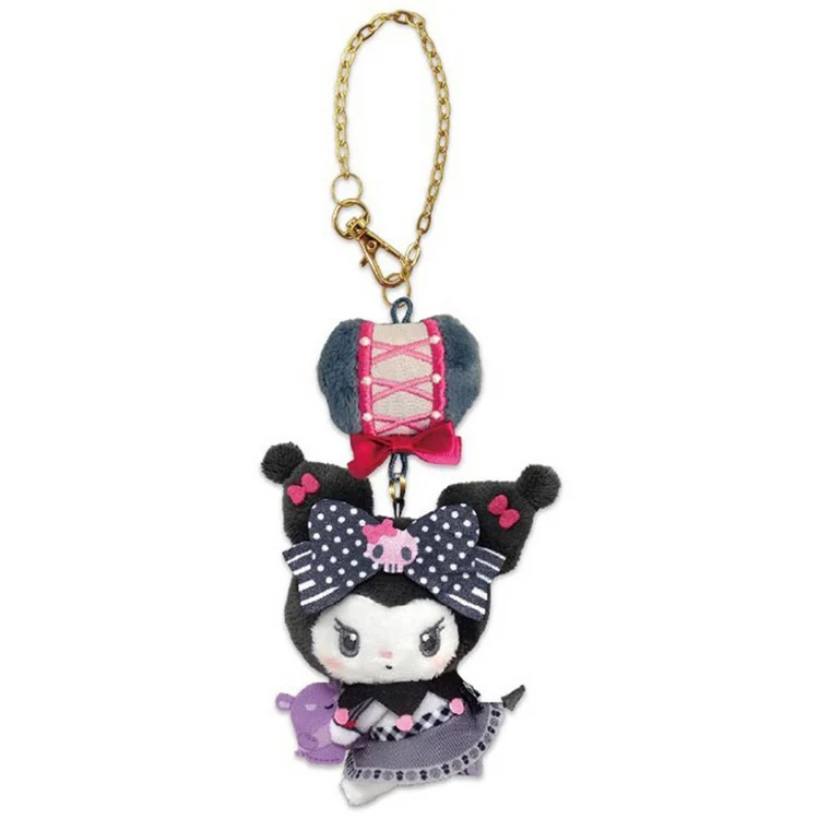 Sanrio My Melody 50th & Kuromi 20th Anniversary Fruits Apple Pink Mascot Plush Keychain