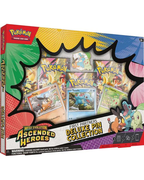 Pokemon TCG: Mega Evolution – Ascended Heroes First Partners Deluxe Pin Collection