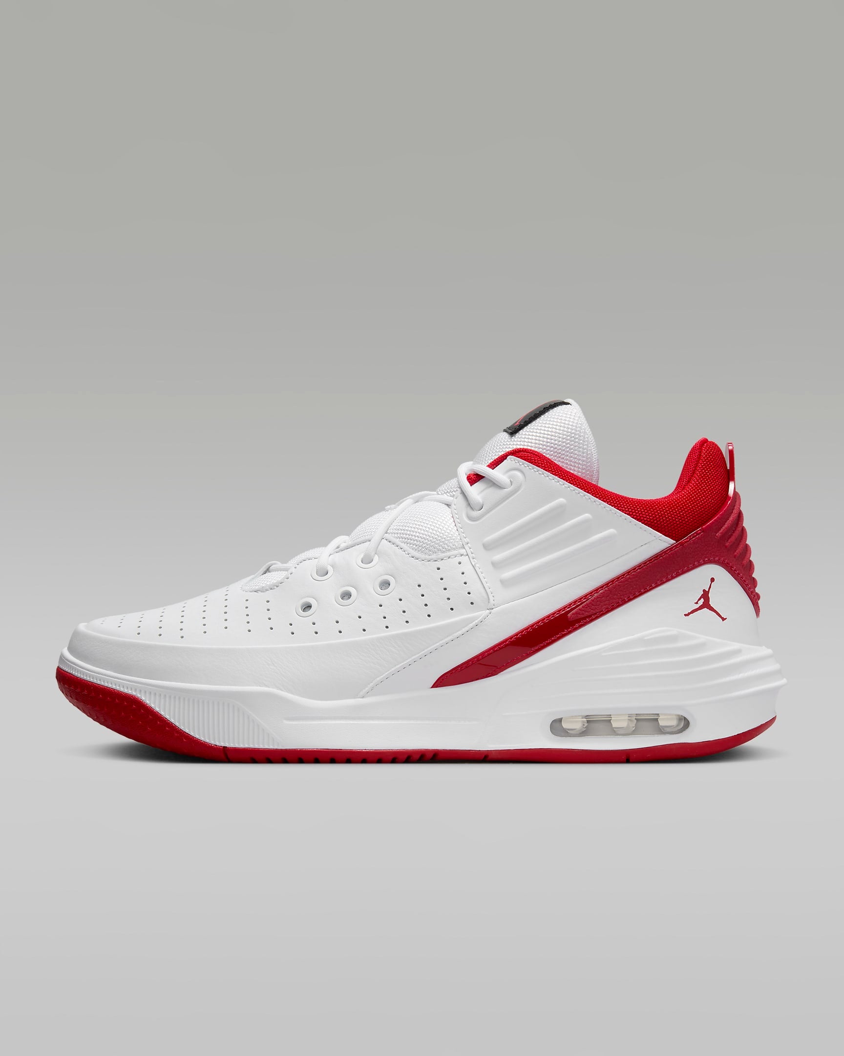 Jordan Max Aura 5 White Cardinal Red