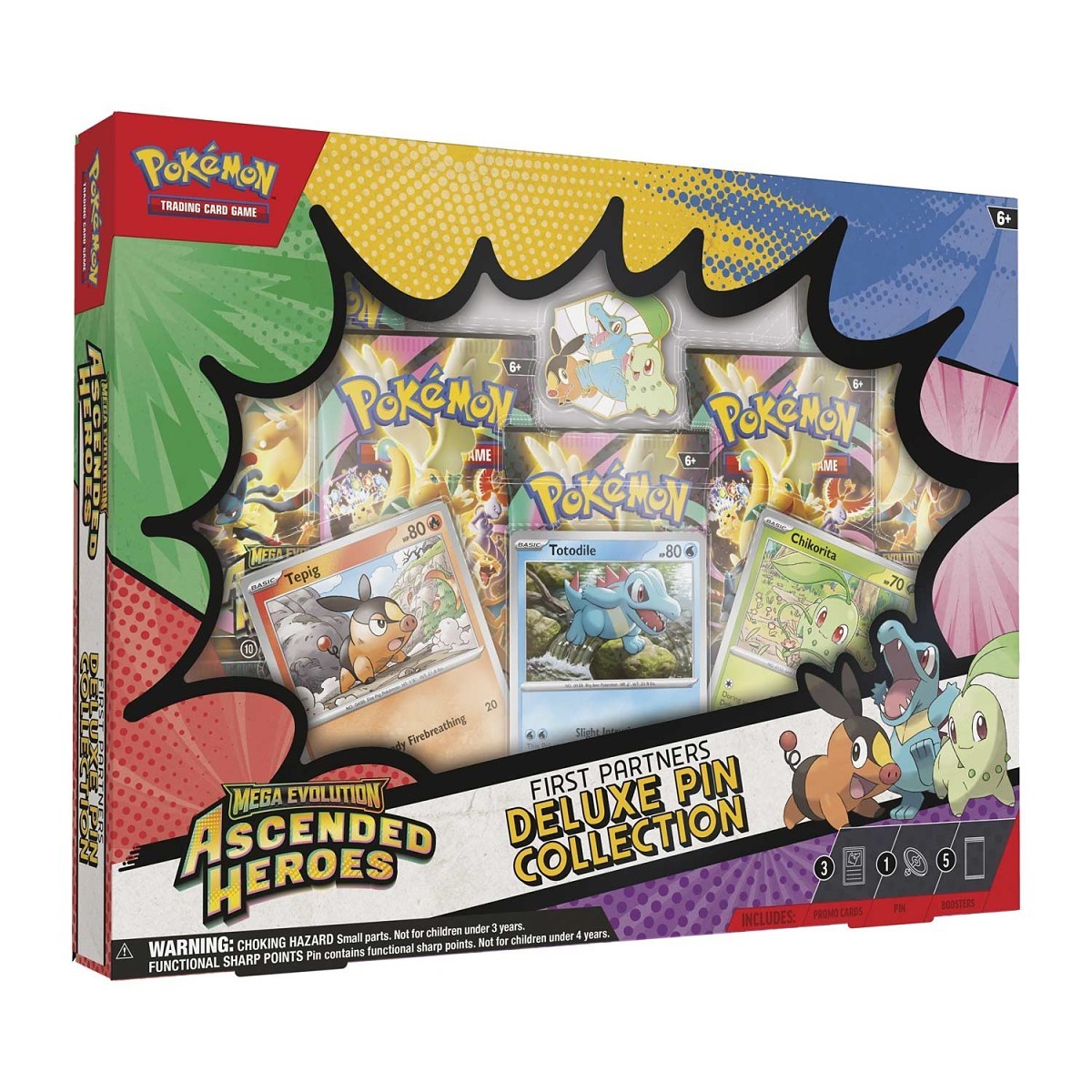 Pokémon TCG: Mega Evolution-Ascended Heroes First Partners Deluxe Pin Collection