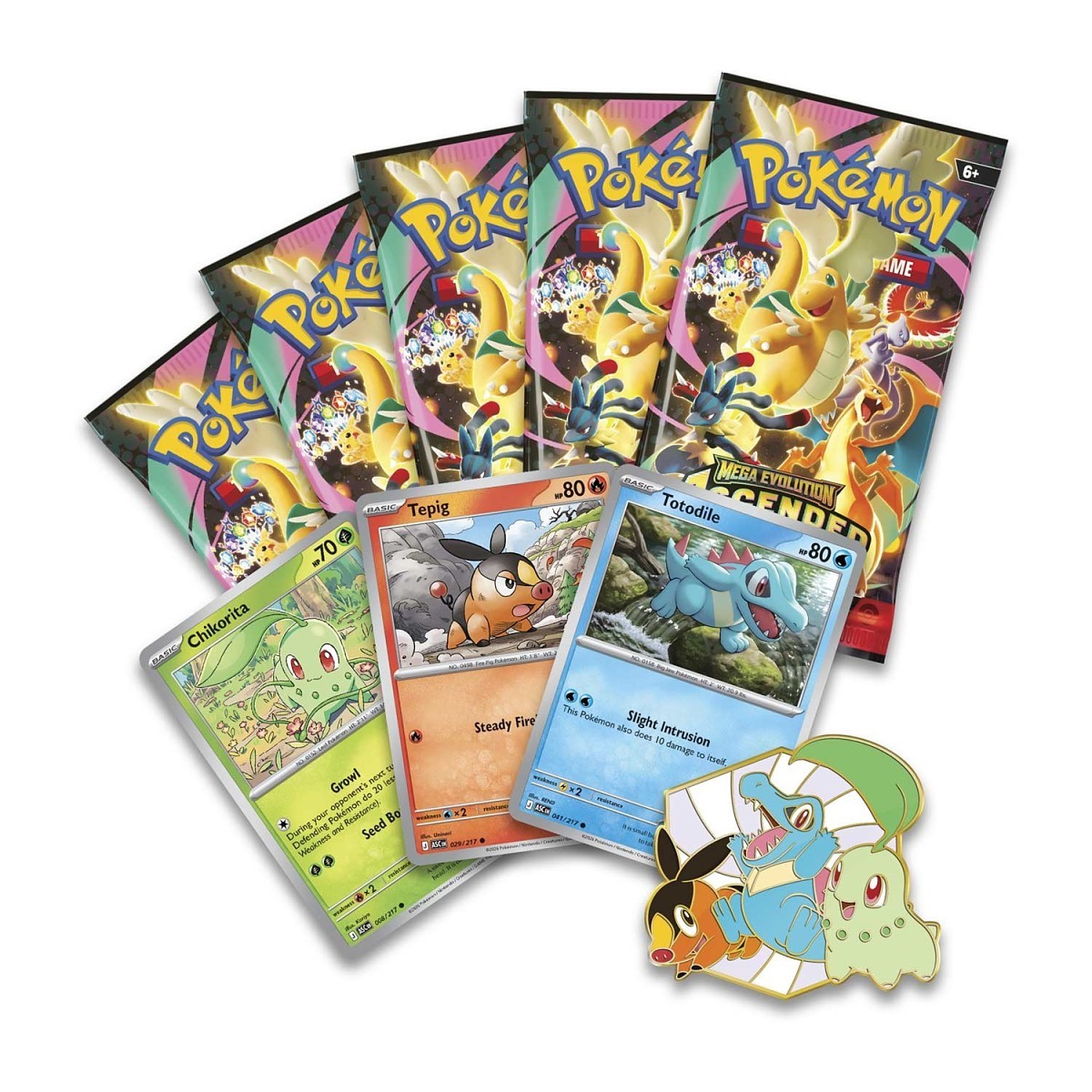 Pokémon TCG: Mega Evolution-Ascended Heroes First Partners Deluxe Pin Collection