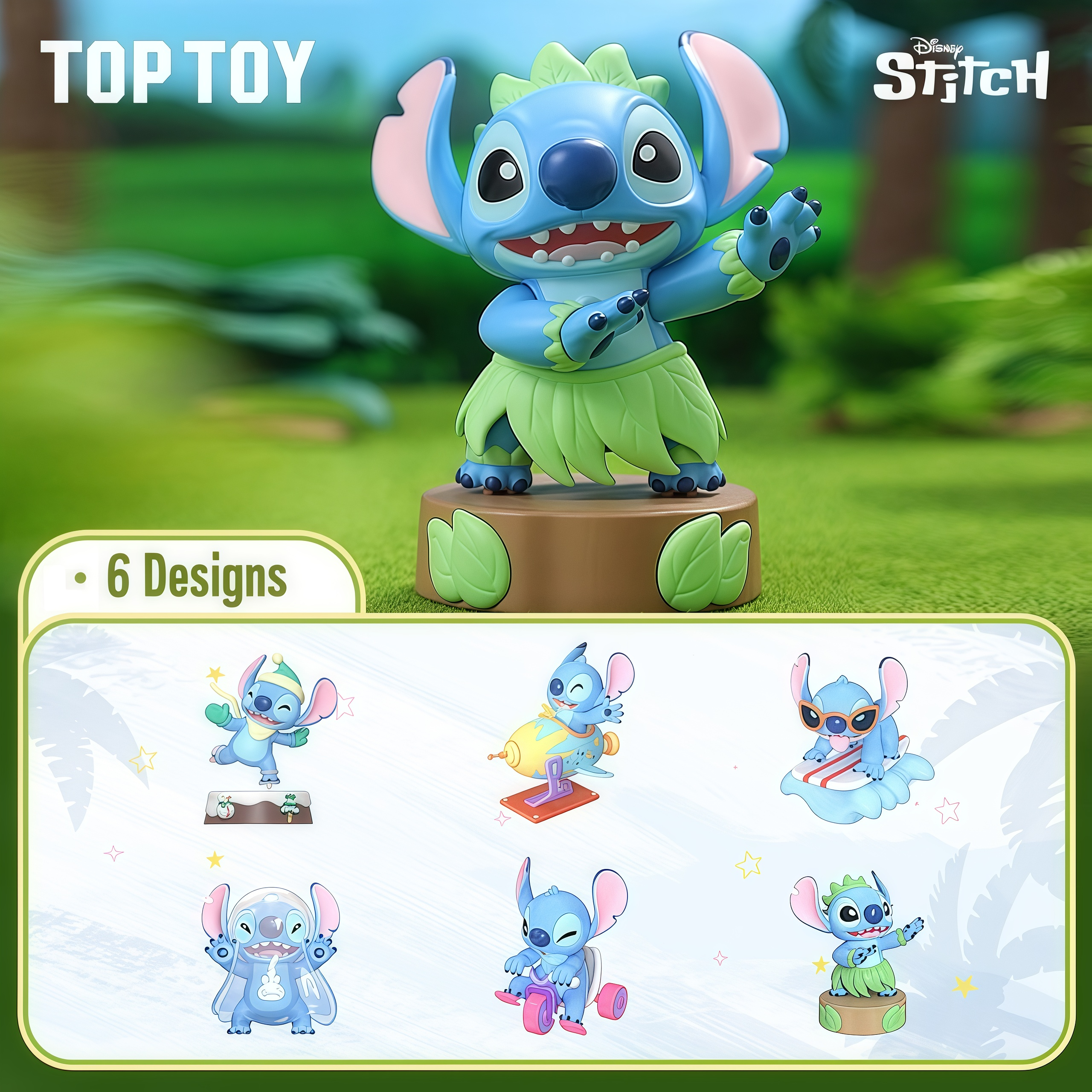 TOPTOY Disney Stitch Cute Move Series Figure Blind Box