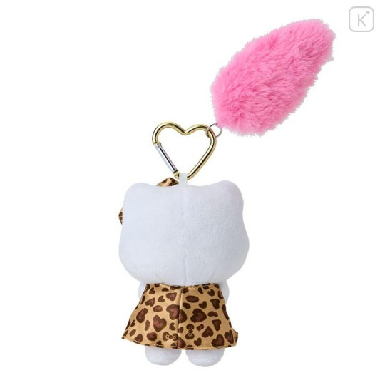SANRIO x Kiddyland Gogo Gal Hello Kitty Tail Leopard Mascot Holder Keychain